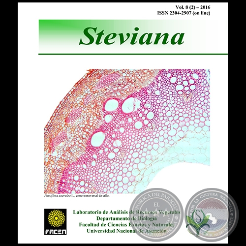 REVISTA STEVIANA - VOLUMEN 8 (2) - AÑO 2016 - Publicación del Herbario FACEN